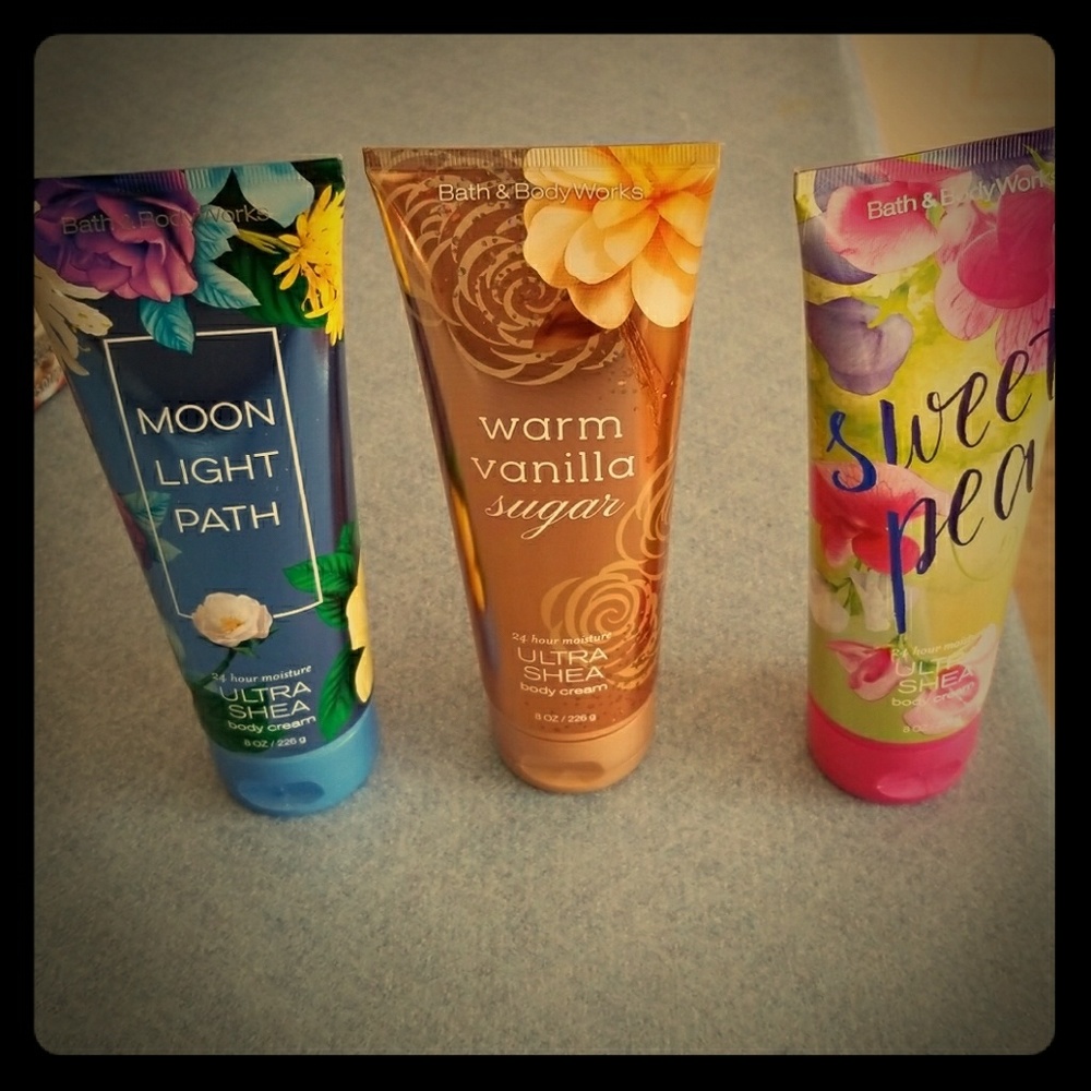 Set of 3 Bath and Body Works body creams